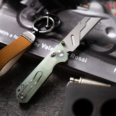 Adélie Penguins G076 Utility Knife (2.68"+SK5 Blade+G10)Blade x10