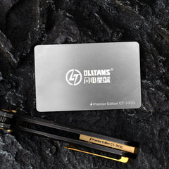 T052 Mastiff Folding Knife 3.54'' Bohler M390 Blade + Titanium Handle - Crossbar Lock - Thumb Stud