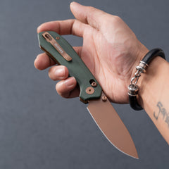 Pureline G031 (3.3"+14C28N+Micarta )Axis lock-thumb stud