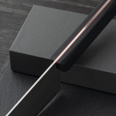 Chef's Knife, 8 in Professional Chef Kinfe VG-10, Ultra Sharp Kitchen Knife, G10 Handle (Black)