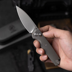 Ti-Aero T075 Folding Knife –(3.23"+Bohler M390 +Titanium)- OLITANS