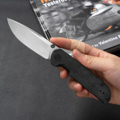 Lemon Shark G071(3.27"+10Cr15Mov+Black Micarta)-Liner Lock