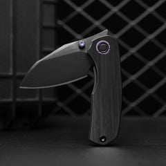 Mini Ti-Mastiff T074( 2.36'' + Bohler M390 + Step milled+Titanium )Folding Knife