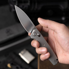 Ti-Aero T075 Folding Knife –(3.23"+Bohler M390 +Titanium)- OLITANS