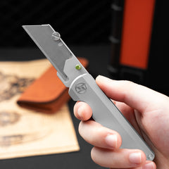 Ti NOVA Utility Knife (2.68"+SK5 Blade+Titanium)Blade x10