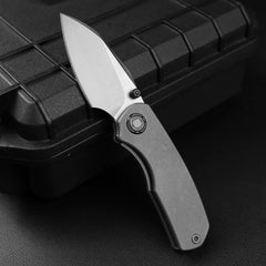 Mini Ti-Mastiff T074( 2.36'' + Bohler M390 + Step milled+Titanium )Folding Knife