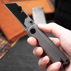 Ti NOVA T078 Utility Knife (2.68"+SK5 Blade+Titanium)Blade x10