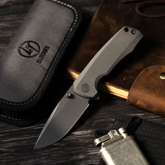 Ti-Bomber T065 Folding Knife –(2.95"+Bohler M390 +Titanium)-OLITANS