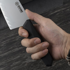 Chef's Knife, 8 in Professional Chef Kinfe VG-10, Ultra Sharp Kitchen Knife, G10 Handle (Black)