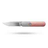 Rocket XL T081 (3.07''+M390+Rose Gold Crystallized Titanium)-Liner Lock-Front Flipper