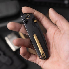 Ti-Aero T075 Folding Knife –(3.23"+Bohler M390 +Titanium)- OLITANS