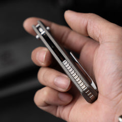 Ti-Aero T075 Folding Knife –(3.23"+Bohler M390 +Titanium)- OLITANS