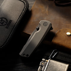 Ti-Bomber T065 Folding Knife –(2.95"+Bohler M390 +Titanium)-OLITANS