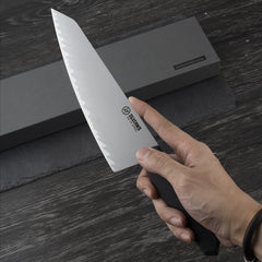 Chef's Knife, 8 in Professional Chef Kinfe VG-10, Ultra Sharp Kitchen Knife, G10 Handle (Black)