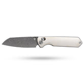 Imperial Penguin M060(3.35''+Damascus+Cow bone)-Axis lock-thumb stud