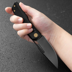 Sworf T077(3.4"+Bohler M390 +Titanium)Liner Lock
