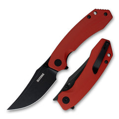 G059 Folding Knife – 3.38" D2 Blade, G10 Handle, Triple Open | Olitans