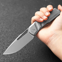 Sworf T077(3.4"+Bohler M390 +Titanium)Liner Lock