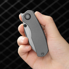 Mini Ti-Mastiff T074( 2.36'' + Bohler M390 + Step milled+Titanium )Folding Knife