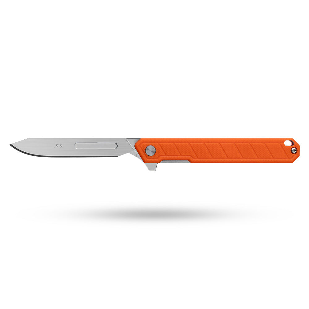 G046 Mecha Folding Sacalpel Knife G10 handle suitable for #24