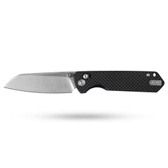 King Penguin G062 Folding Knife (3.35''+14C28N+Carbon fiber surface G10 Handle)-Crossbar Lock-Thumb Stud-Olitans