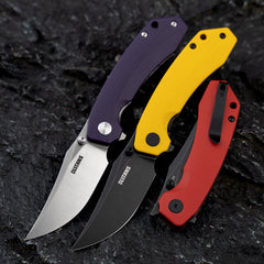 G059 Folding Knife – 3.38" D2 Blade, G10 Handle, Triple Open | Olitans