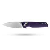 Youth Bird Serrated Pocket Knife (3''+14C28N+G10)-Crossbar Lock-Thumb stud-G053