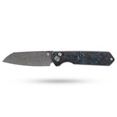 Imperial Penguin M060(3.35''+Damascus+Carbon fibre)-Axis lock-thumb stud
