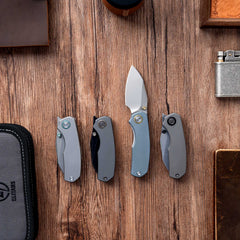Mini Ti-Mastiff T074( 2.36'' + Bohler M390 +Titanium )Folding Knife