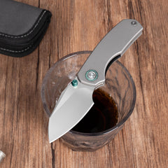 Mini Ti-Mastiff T074( 2.36'' + Bohler M390 +Titanium )Folding Knife