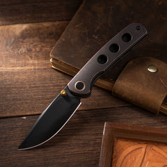Gecko M070 (3.07"+SLD Magic+DLC+Copper)-Liner Lock-thumb stud