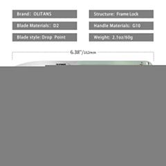 Rocket G040- (2.75''+D2+G10)-Liner Lock-Flipper-OLITANS