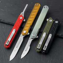 G046 Mecha Folding Sacalpel Knife G10 handle suitable for #24 & #60 Blade