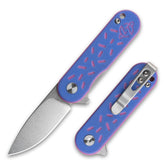 Spaceship Pocket Knife (1.93'' -D2 Blade-G10 Handle)-Liner Lock-Flipper-G048