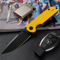 Lemon Shark G071(3.27"+10Cr15Mov+Yellow G10 +Pvd)-Liner Lock