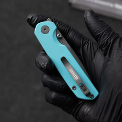 Lemon Shark G071(3.27"+10Cr15Mov+G10 Handle+PVD)-Liner Lock-Olitans