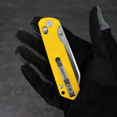 King Penguin G062 Folding Knife (3.35''+14C28N+ G10 Handle)-Crossbar Lock-Thumb Stud-Olitans