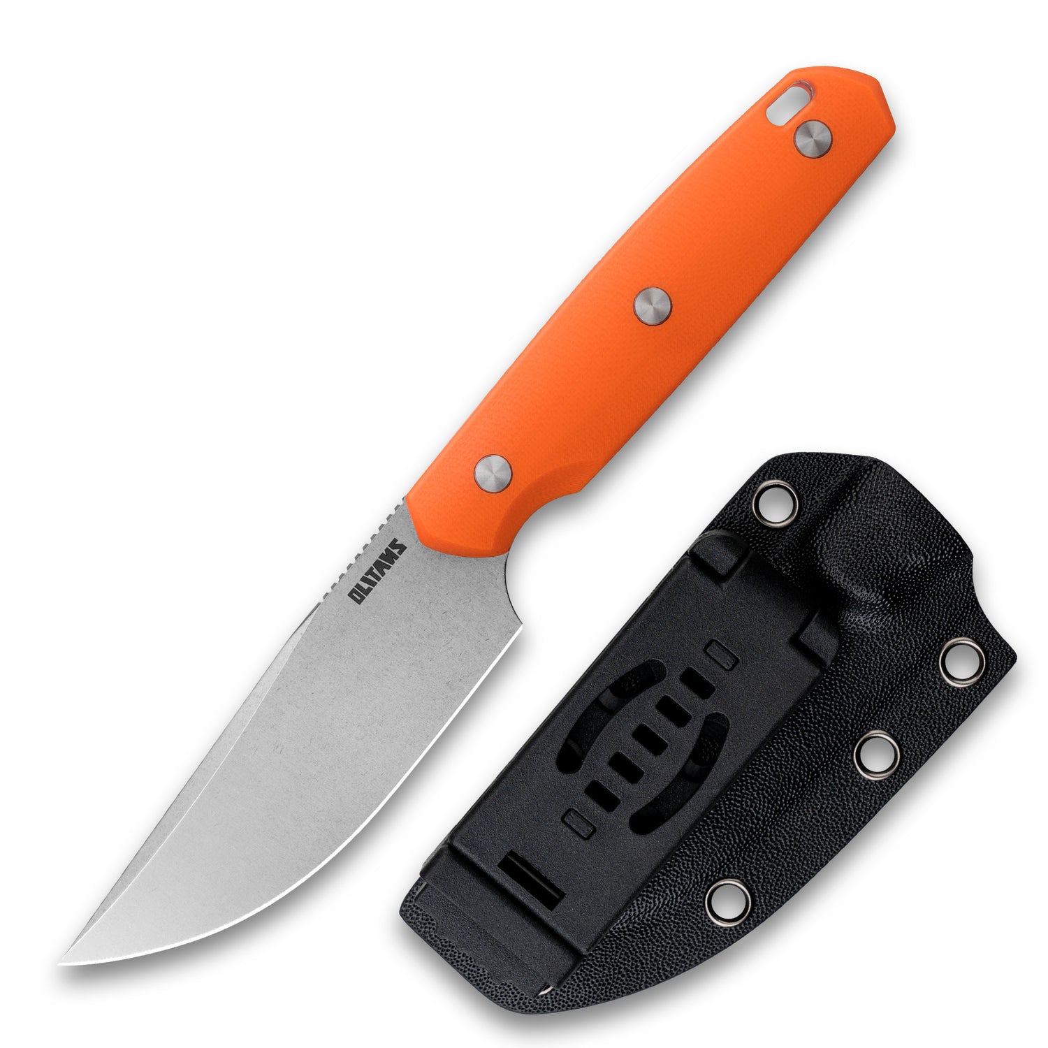 G063 Fixed Blade Knife 3.46'' 14C28N steel Blade, 4.09'' G10 handle Field Utility Knife with Kydex Sheath for Outdoor Camping Hiking