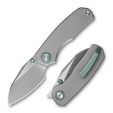 Mini Ti-Mastiff T074( 2.36'' + Bohler M390 + Step milled+Titanium )Folding Knife