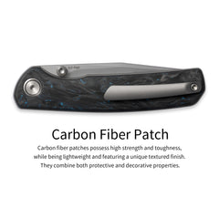 Gecko M070 (3.07'+SLD Magic+Carbon fibre)-Liner Lock-thumb stud