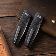 Gecko M070 (3.07''+SLD Magic+Carbon fibre)-Liner Lock-thumb stud