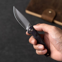 Gecko M070 (3.07''+SLD Magic+Carbon fibre)-Liner Lock-thumb stud