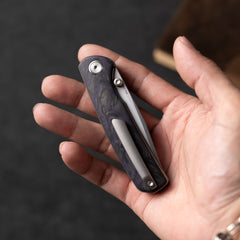 Gecko M070 (3.07''+SLD Magic+Carbon fibre)-Liner Lock-thumb stud
