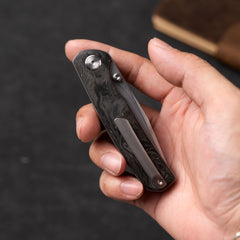 Gecko M070 (3.07'+SLD Magic+Carbon fibre)-Liner Lock-thumb stud