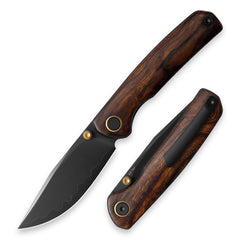 Gecko M070-SLD Folding Knife(3.07"+SLD Magic+Wood)-Liner Lock-thumb stud-OLITANS