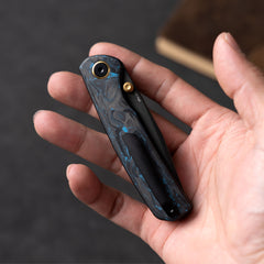 Gecko M070 (3.07"+SLD Magic+DLC+Carbon fibre)-Liner Lock-thumb stud