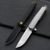 T041 Pocket Knife 2.6'' M390 Blade + Titainium Handle - Frame Lock - Flipper