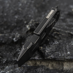 T042 Cyber Bison EDC Pry Bar Titanium Alloy Multitool(Black Coating)