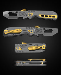 Serrated Shark™ T080 Folding EDC Pry Bar(Pre-sale order,order deadline is June 15th.)