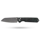 Imperial Penguin M060(3.35''+Damascus+Carbon fibre)-Axis lock-thumb stud